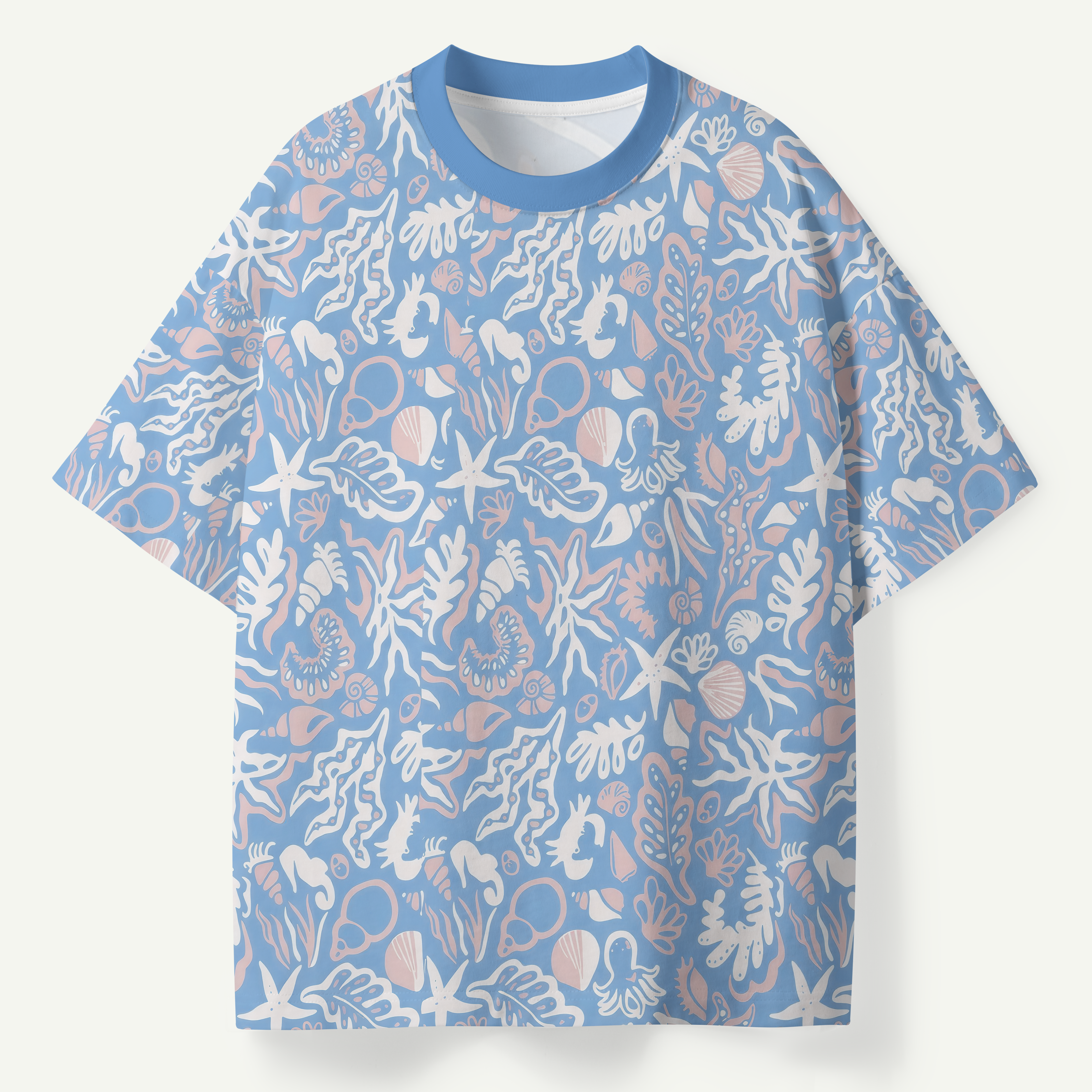 Octopus Deep Sea Botanical Garden Pattern Premium Pure Cotton Tee